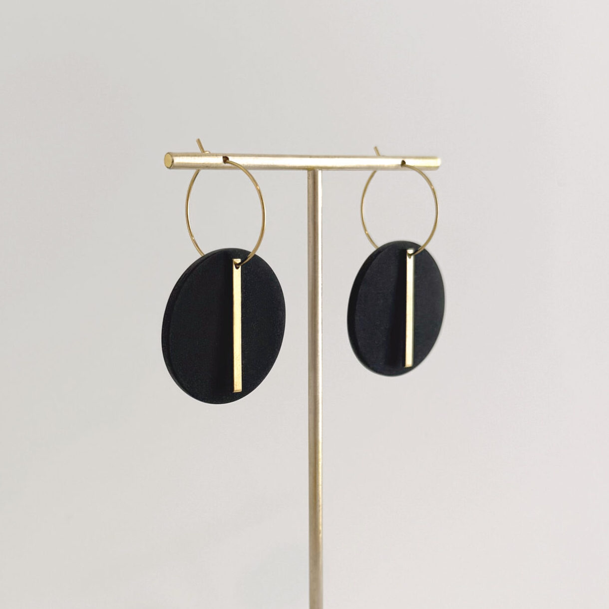 Hoop drop earrings