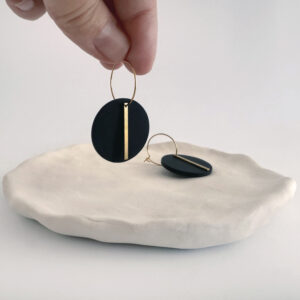 Hoop drop earrings